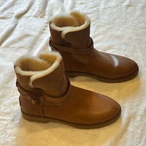 UGG Size 9 Romely Buckle Boot. Never worn but tags removed. Chestnut.